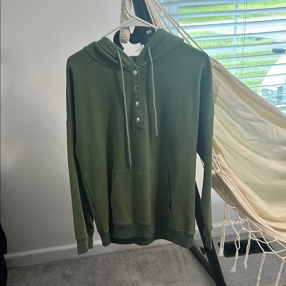 Men's Green Hoodie Sweater